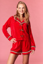 Load image into Gallery viewer, NEWEST ARRIVAL Red Crinkle Plaid Pajamas
