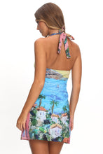 Load image into Gallery viewer, NEWEST ARRIVAL Tropical Horizon Halter Mini Dress

