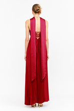 Load image into Gallery viewer, NEWEST ARRIVAL Red Neck Scarf Maxi Dress
