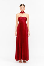 Load image into Gallery viewer, NEWEST ARRIVAL Red Neck Scarf Maxi Dress

