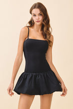 Load image into Gallery viewer, NEWEST ARRIVAL Black or Red Bubble Hem Athletic Dress

