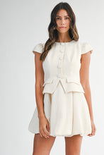 Load image into Gallery viewer, NEWEST ARRIVAL Cream Tweed Bubble Dress
