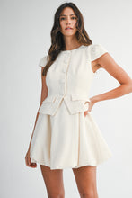 Load image into Gallery viewer, NEWEST ARRIVAL Cream Tweed Bubble Dress
