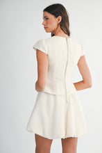 Load image into Gallery viewer, NEWEST ARRIVAL Cream Tweed Bubble Dress
