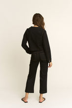 Load image into Gallery viewer, NEWEST ARRIVAL Dark Denim Button Front Pants Set

