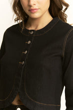 Load image into Gallery viewer, NEWEST ARRIVAL Dark Denim Button Front Pants Set
