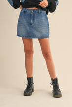 Load image into Gallery viewer, NEWEST ARRIVAL Denim Mini Jean Skort
