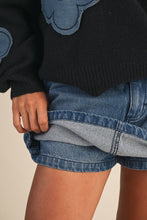 Load image into Gallery viewer, NEWEST ARRIVAL Denim Mini Jean Skort
