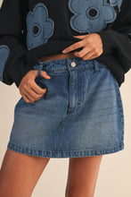 Load image into Gallery viewer, NEWEST ARRIVAL Denim Mini Jean Skort
