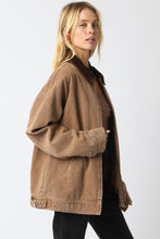 Load image into Gallery viewer, NEWEST ARRIVAL Brown Oversized Barn Jacket
