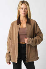 Load image into Gallery viewer, NEWEST ARRIVAL Brown Oversized Barn Jacket
