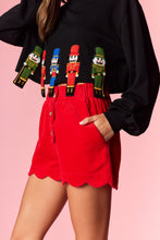 Load image into Gallery viewer, NEWEST ARRIVAL LAST ONE Black Nutcracker Cut Out Sweater
