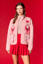 Load image into Gallery viewer, NEWEST ARRIVAL Pink Quilted Nutcracker Bow Cardigan
