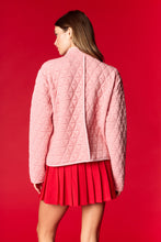 Load image into Gallery viewer, NEWEST ARRIVAL Pink Quilted Nutcracker Bow Cardigan
