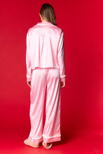 Load image into Gallery viewer, NEWEST ARRIVAL Pink Nutcracker and Rocking Horse Satin Pajamas
