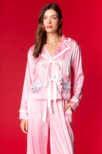 Load image into Gallery viewer, NEWEST ARRIVAL Pink Nutcracker and Rocking Horse Satin Pajamas
