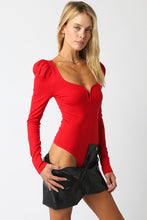 Load image into Gallery viewer, NEWEST ARRIVAL Red Plunge Bodysuit
