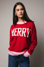 Load image into Gallery viewer, NEWEST ARRIVAL Red/Pink Merry Sweater

