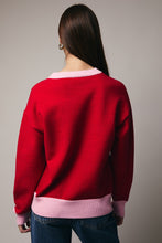 Load image into Gallery viewer, NEWEST ARRIVAL Red/Pink Merry Sweater
