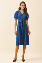 Load image into Gallery viewer, NEWEST ARRIVAL Denim MIdi Dress
