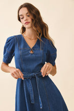 Load image into Gallery viewer, NEWEST ARRIVAL Denim MIdi Dress
