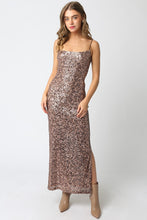 Load image into Gallery viewer, NEWEST ARRIVAL Sequin Animal Print Maxi Dress
