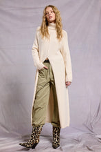 Load image into Gallery viewer, NEWEST ARRIVAL *PREORDER 12/6* Ecru Cream Turtleneck Split Front Sweater Dress
