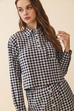 Load image into Gallery viewer, NEWEST ARRIVAL Black Gingham Mini Skirt Set
