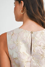 Load image into Gallery viewer, NEWEST ARRIVAL Pink/Gold Floral Jacquard Dress
