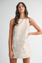Load image into Gallery viewer, NEWEST ARRIVAL Pink/Gold Floral Jacquard Dress
