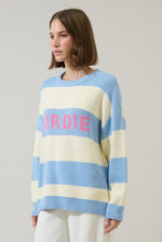 Load image into Gallery viewer, NEWEST ARRIVAL Blue/Cream Striped BIRDIE Golf Sweater
