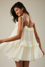 Load image into Gallery viewer, NEWEST ARRIVAL Ivory Ruffle Flare Romper
