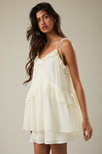 Load image into Gallery viewer, NEWEST ARRIVAL Ivory Ruffle Flare Romper
