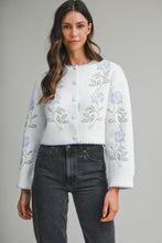 Load image into Gallery viewer, NEWEST ARRIVAL Blue Floral Cardigan
