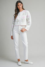 Load image into Gallery viewer, NEWEST ARRIVAL Pink Floral Cardigan Sweater
