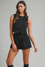 Load image into Gallery viewer, NEWEST ARRIVAL Black Polka Dot Pleated Shorts Set
