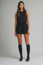 Load image into Gallery viewer, NEWEST ARRIVAL Black Polka Dot Pleated Shorts Set
