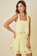 Load image into Gallery viewer, NEWEST ARRIVAL Yellow Flower Cut Out Knit Top
