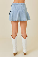 Load image into Gallery viewer, NEWEST ARRIVAL Denim Mini Wrap Skort
