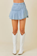 Load image into Gallery viewer, NEWEST ARRIVAL Denim Mini Wrap Skort

