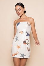 Load image into Gallery viewer, NEWEST ARRIVAL Off White Sequin Beach Mini Dress
