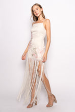 Load image into Gallery viewer, NEWEST ARRIVAL Cream Floral Fringe Dress
