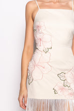 Load image into Gallery viewer, NEWEST ARRIVAL Cream Floral Fringe Dress
