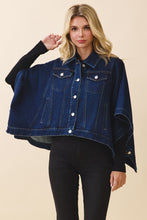 Load image into Gallery viewer, NEWEST ARRIVAL Denim Oversized Cape Poncho
