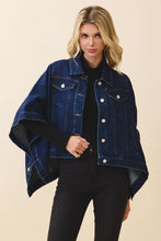 Load image into Gallery viewer, NEWEST ARRIVAL Denim Oversized Cape Poncho
