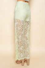 Load image into Gallery viewer, NEWEST ARRIVAL Light Sage Green Lace Strapless Pants Set
