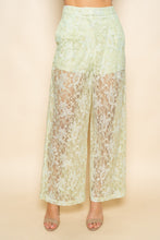 Load image into Gallery viewer, NEWEST ARRIVAL Light Sage Green Lace Strapless Pants Set
