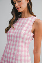 Load image into Gallery viewer, NEWEST ARRIVAL Pink Gingham Scallop Trim Dress
