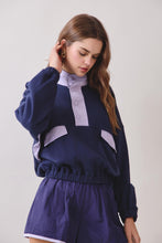 Load image into Gallery viewer, NEWEST ARRIVAL Navy Poplin Pullover Set
