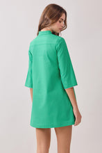Load image into Gallery viewer, NEWEST ARRIVAL *PREORDER 2/11* Green/Pink Frog Button Detail Dress
